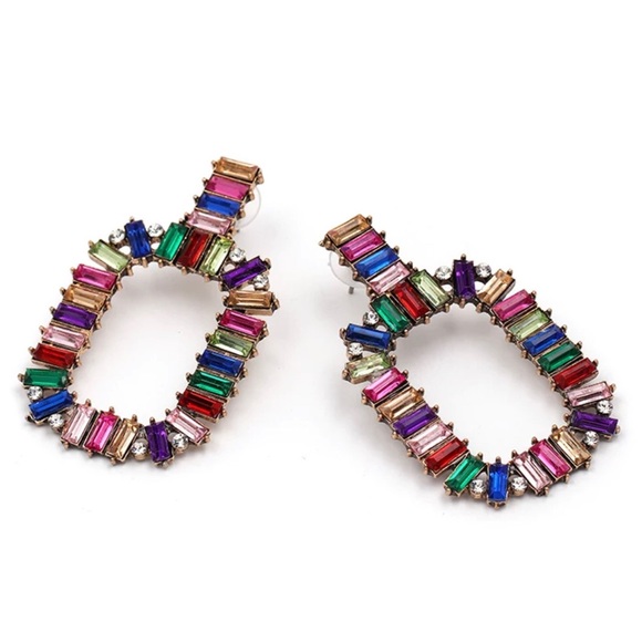 Multicolor drop earrings - Picture 4 of 5